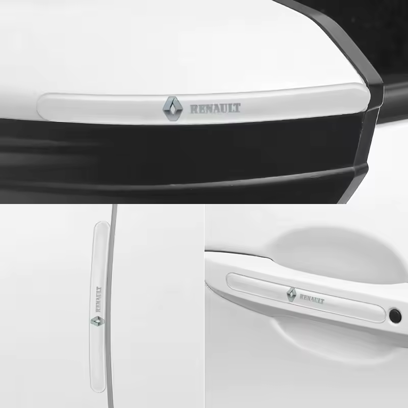 Átlátszó ütközésgátló matricák autóajtókra és kilincsekre, 8 darabos készlet.