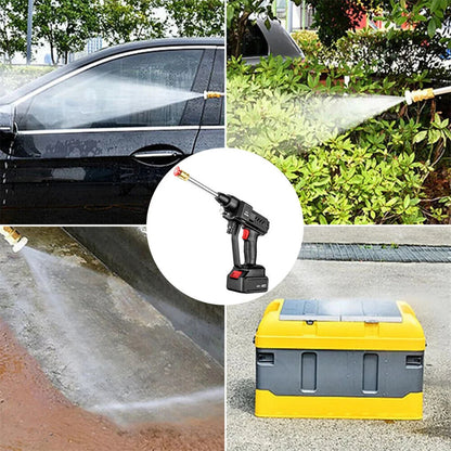 Magasnyomású vízpumpa pisztoly, 2×48 V akkumulátor